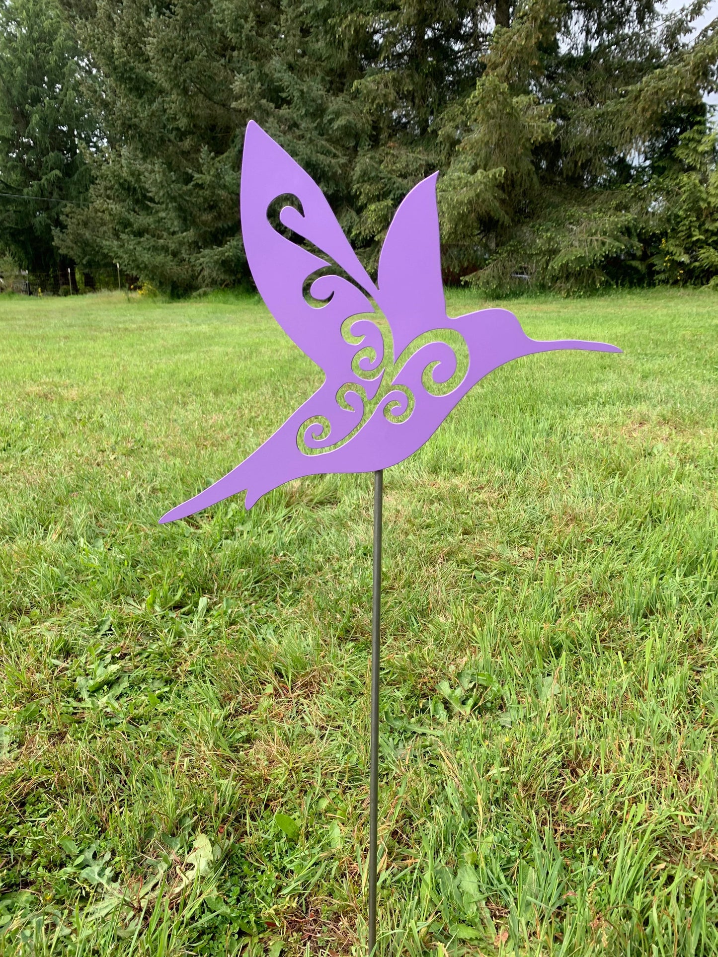 Hummingbird Garden Stake