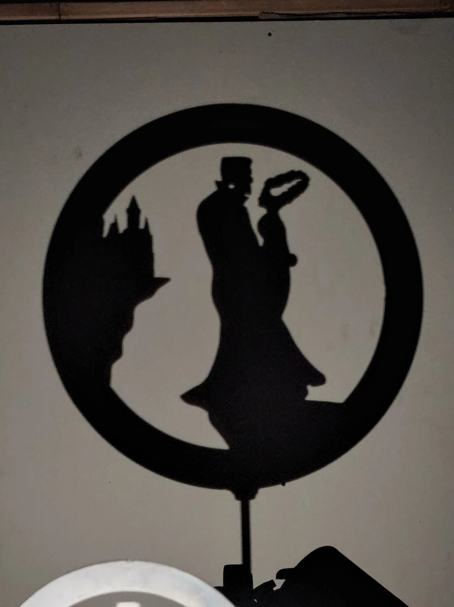 Halloween Frankenstein and Bride Garden Stake
