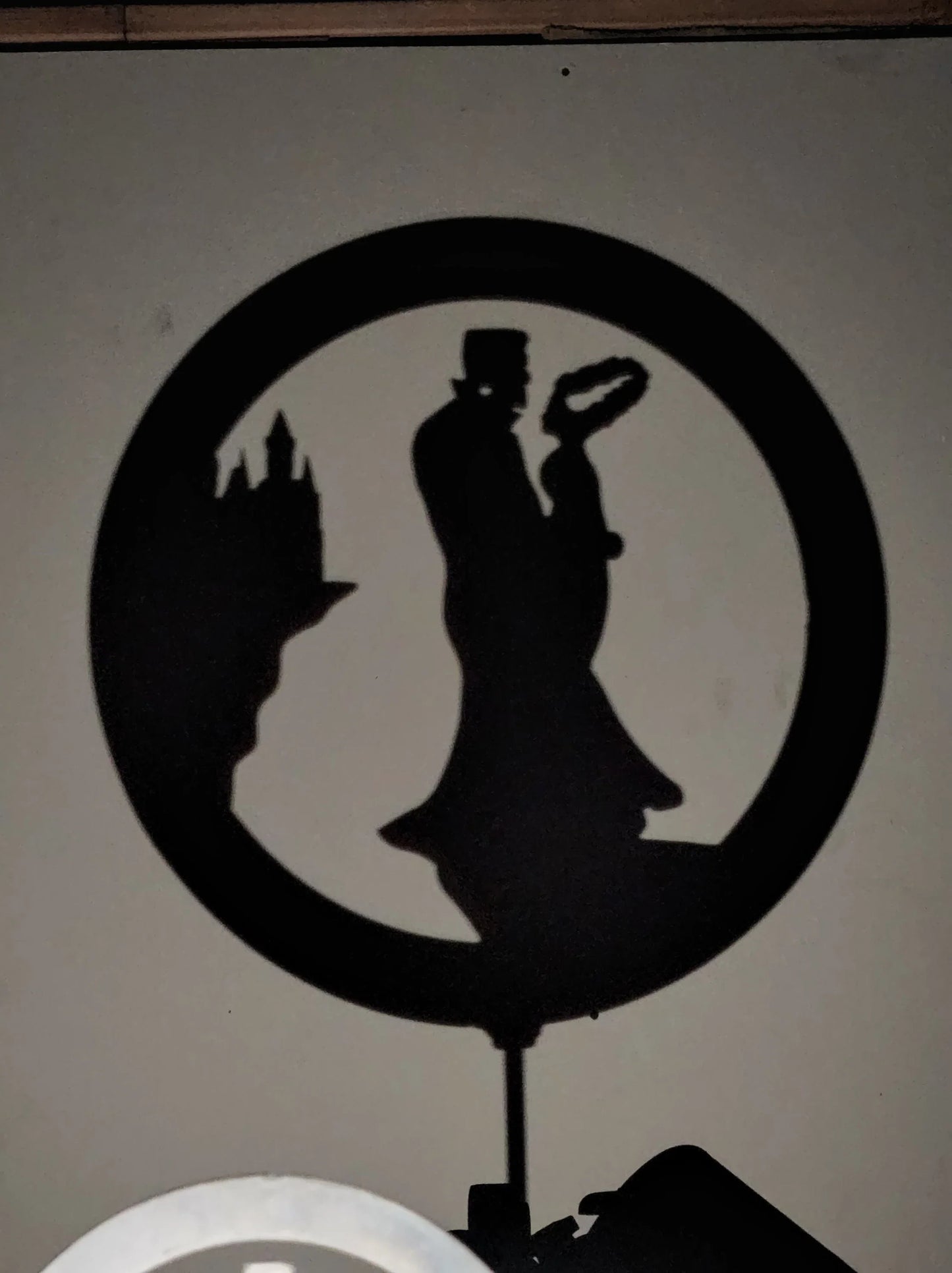 Halloween Frankenstein and Bride Metal Wall Decor