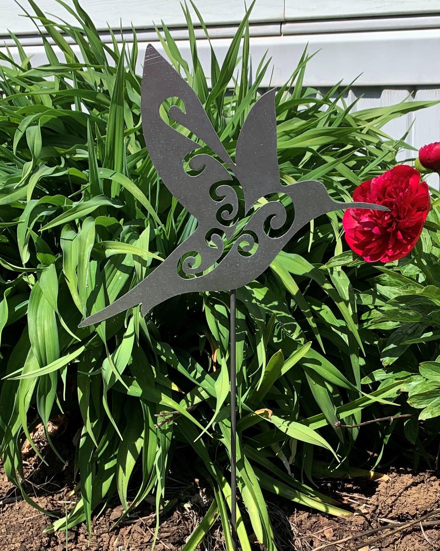 Hummingbird Garden Stake