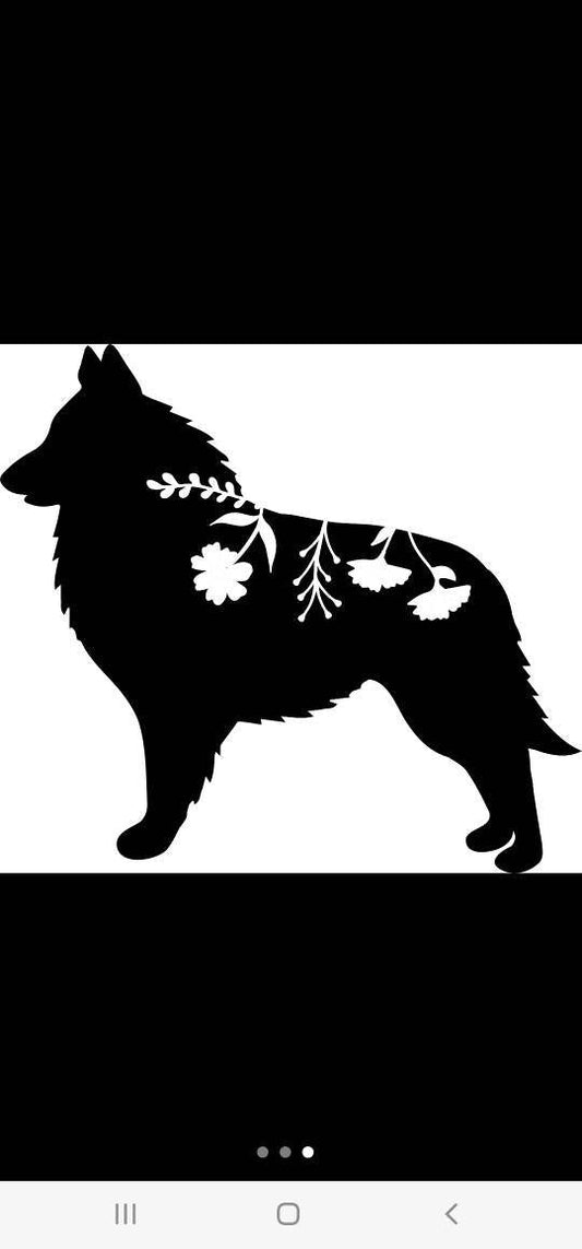 Belgian Tervure Floral Back Wall Decor