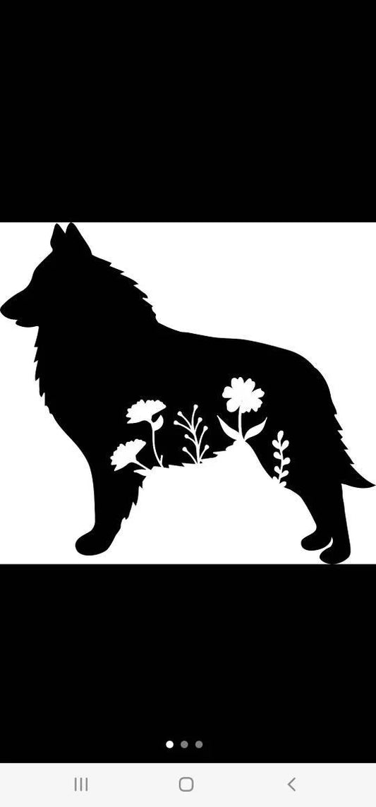 Belgian Tervure Floral Garden stake