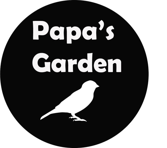 Personalized Papa's Garden Metal Art Sign Stake Decoration, Grandpa, Dad , Fathers Day Yard Art, Spring Garden Décor, Outdoor Garden Décor, Stake Attached(12" Stake Detachable)