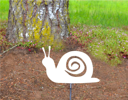 Metal Art Garden Snail Stake Decoration, Yard Art, Hand Made, Spring Garden Decoration, Outdoor Garden Decor, Gift, Garden Lover Gift, Post Mount Bracket, Wall Mount w/(Holes)