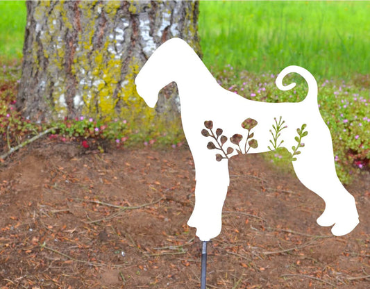 Airedale Terrier Dog Garden Stake