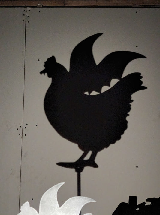 Halloween Vampire Chicken Garden Decor